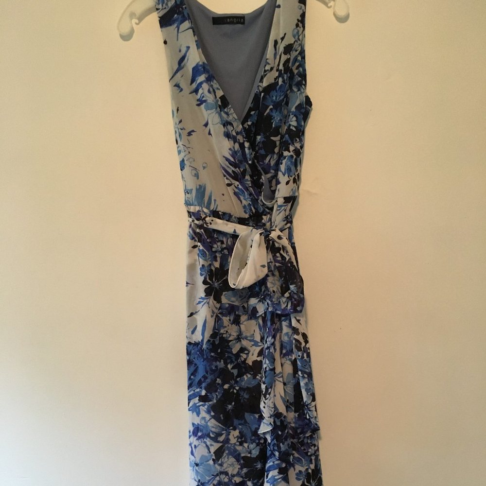 Blue floral dress